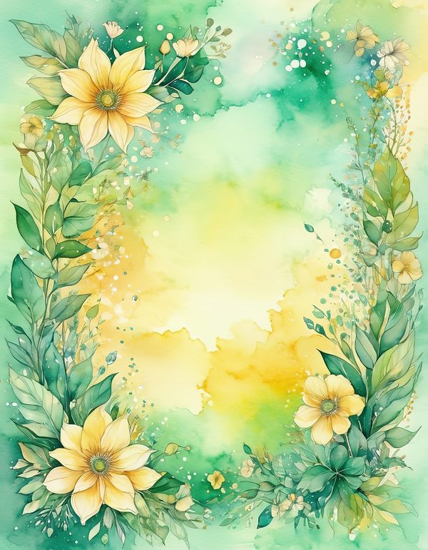 Buttercup Butter Yellow Digital Paper: 14 Printable Pages - Watercolor Scrapbook Paper - Commercial Use — image 10