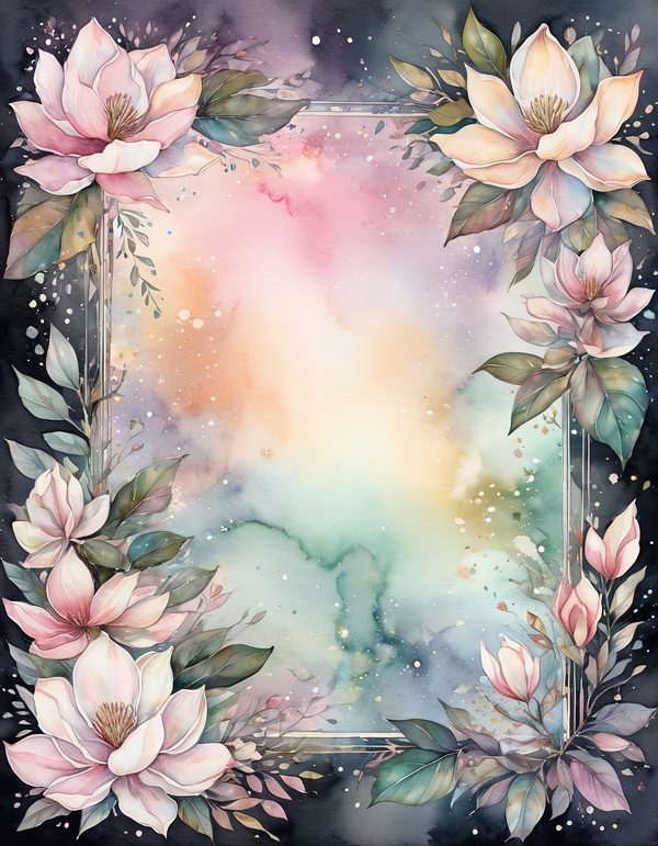 Magnolia Blossom Cream Digital Paper: 14 Printable Pages - Watercolor Scrapbook Paper - Commercial Use — image 9