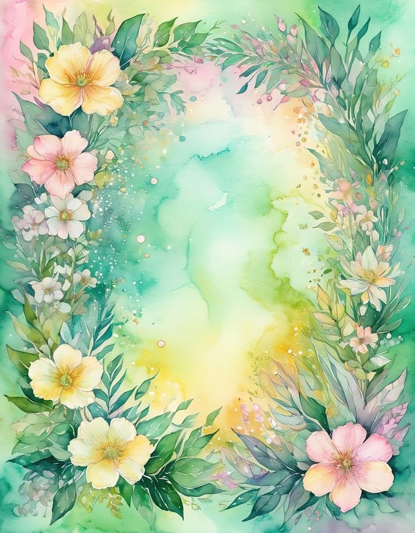Primrose Buttercream Lemon Digital Paper: 14 Printable Pages - Watercolor Scrapbook Paper - Commercial Use — image 5