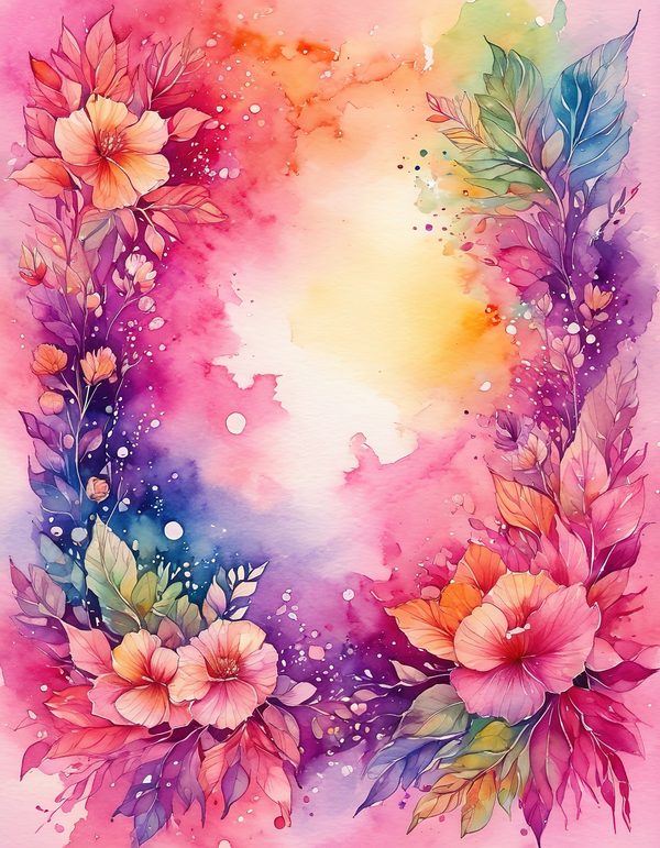 Celosia Hot Pink Digital Paper: 11 Printable Pages - Watercolor Scrapbook Paper - Commercial Use — image 5