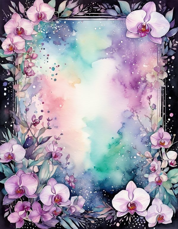 Orchid White Plum Digital Paper: 14 Printable Pages - Watercolor Scrapbook Paper - Commercial Use — image 5