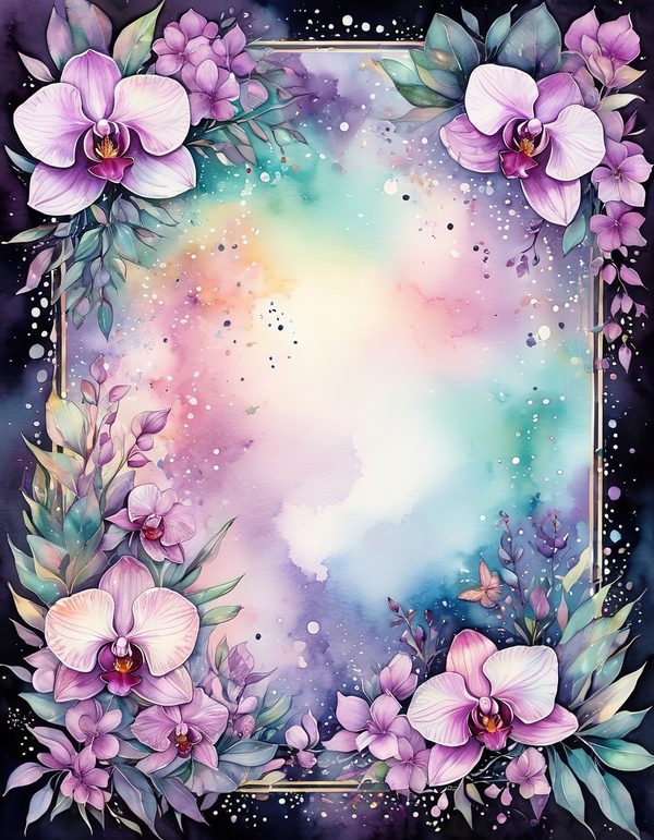 Orchid White Plum Digital Paper: 14 Printable Pages - Watercolor Scrapbook Paper - Commercial Use — image 6