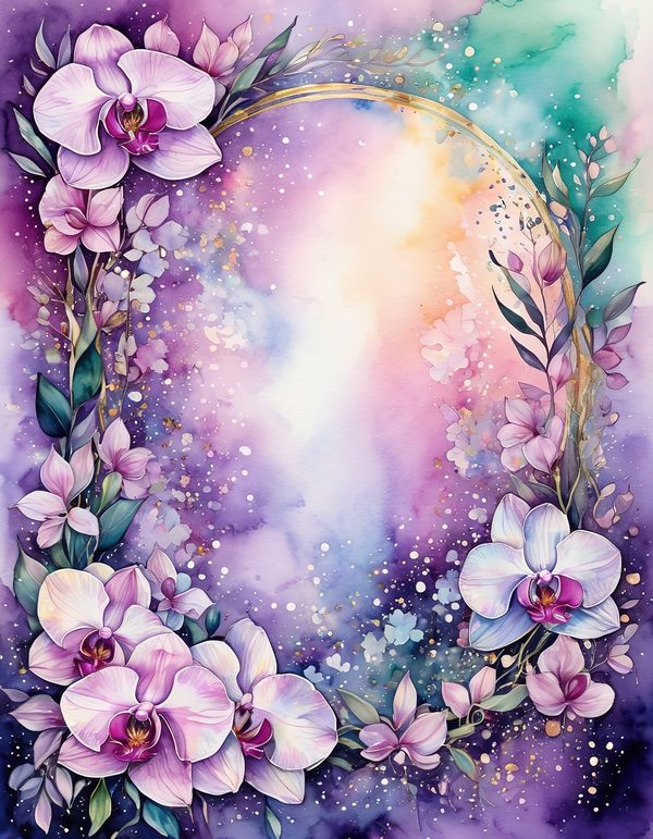 Orchid White Plum Digital Paper: 14 Printable Pages - Watercolor Scrapbook Paper - Commercial Use — image 8