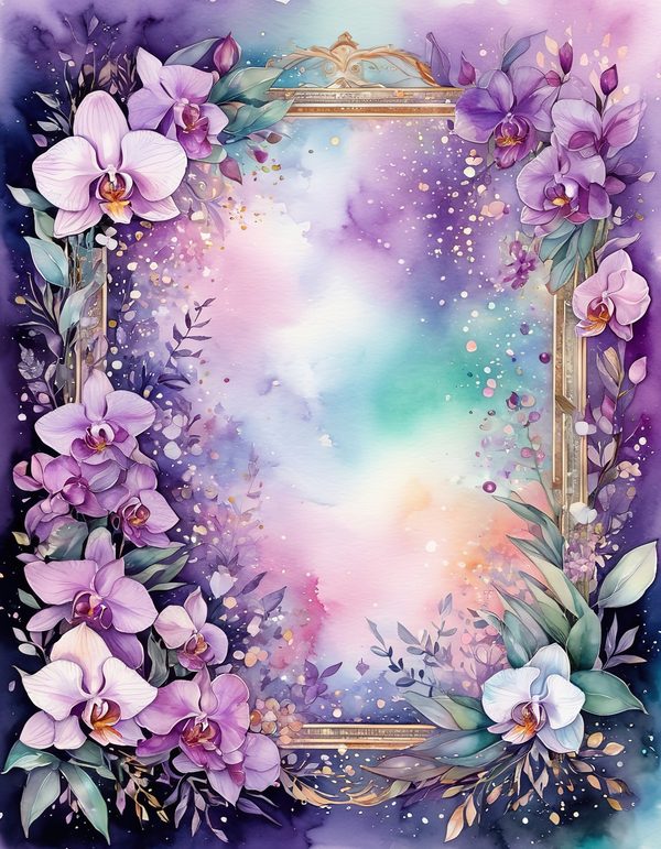 Orchid White Plum Digital Paper: 14 Printable Pages - Watercolor Scrapbook Paper - Commercial Use — image 10