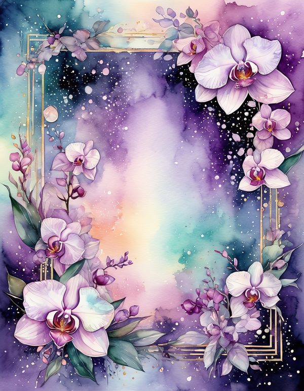 Orchid White Plum Digital Paper: 14 Printable Pages - Watercolor Scrapbook Paper - Commercial Use — image 12