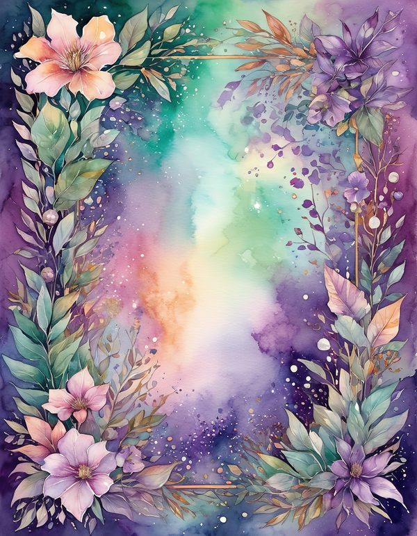 Snapdragon Plum Purple Digital Paper: 14 Printable Pages - Watercolor Scrapbook Paper - Commercial Use — image 5