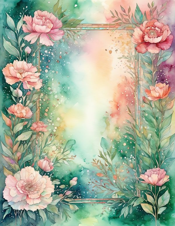 Junk Journal Kit: 100 Printable Pages - Watercolor Carnations - Collage Paper, Commercial Use — image 15