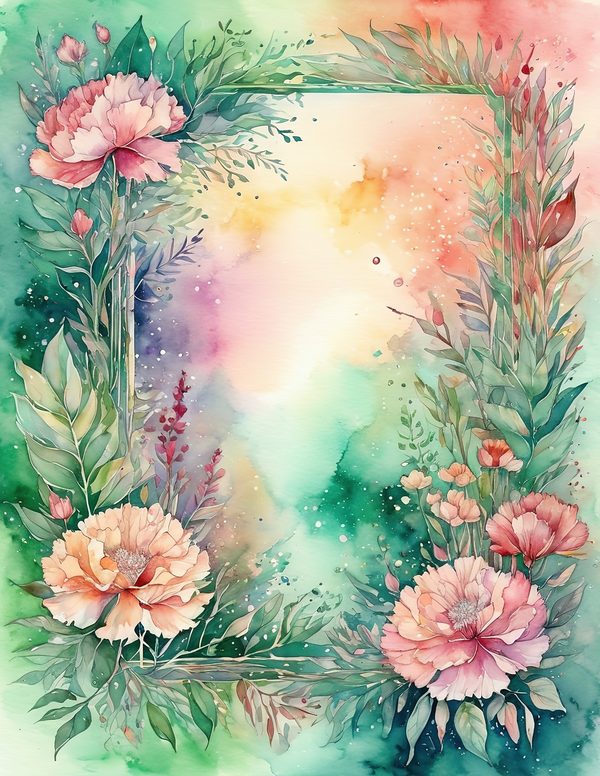 Junk Journal Kit: 100 Printable Pages - Watercolor Carnations - Collage Paper, Commercial Use — image 30