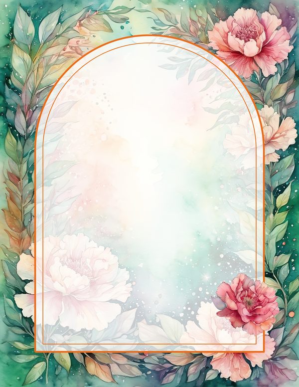 Junk Journal Kit: 100 Printable Pages - Watercolor Carnations - Collage Paper, Commercial Use — image 51
