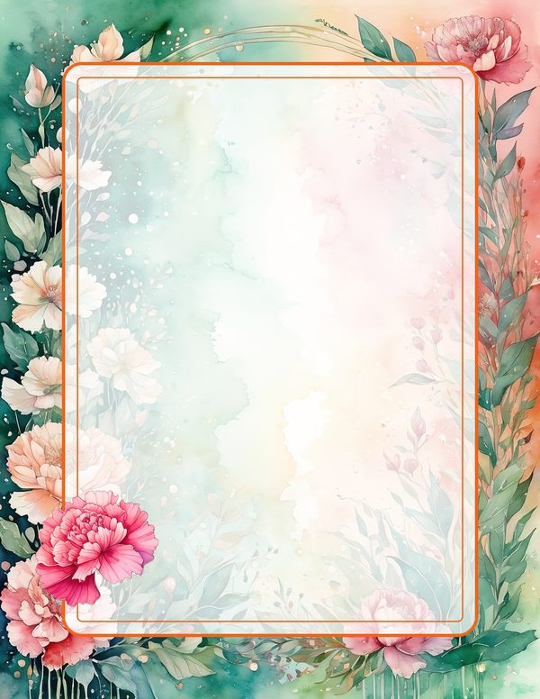 Junk Journal Kit: 100 Printable Pages - Watercolor Carnations - Collage Paper, Commercial Use — image 55