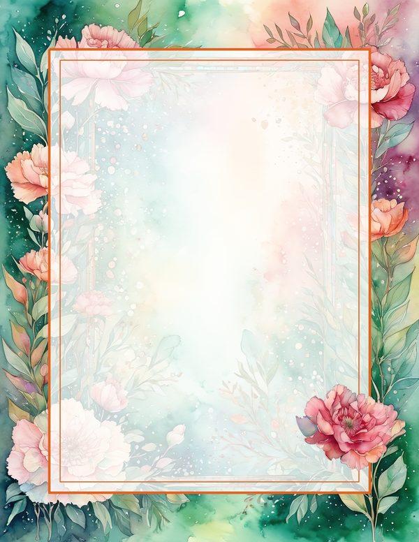 Junk Journal Kit: 100 Printable Pages - Watercolor Carnations - Collage Paper, Commercial Use — image 58