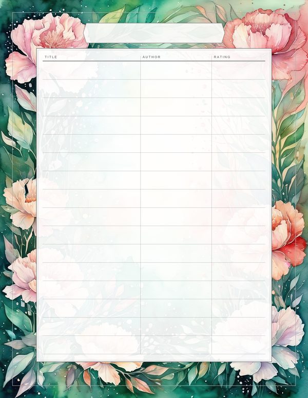 Junk Journal Kit: 100 Printable Pages - Watercolor Carnations - Collage Paper, Commercial Use — image 62