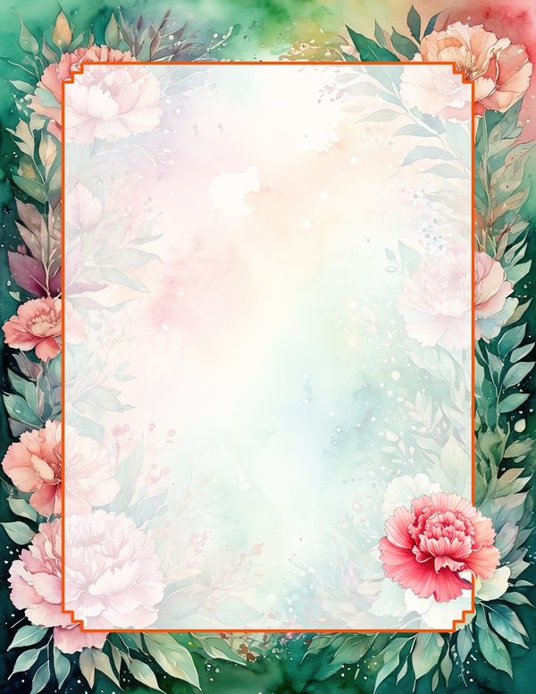 Junk Journal Kit: 100 Printable Pages - Watercolor Carnations - Collage Paper, Commercial Use — image 64