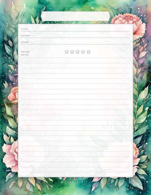 Junk Journal Kit: 100 Printable Pages - Watercolor Carnations - Collage Paper, Commercial Use — image 71