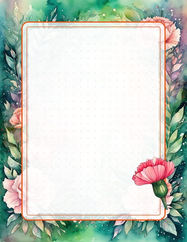Junk Journal Kit: 100 Printable Pages - Watercolor Carnations - Collage Paper, Commercial Use — image 76