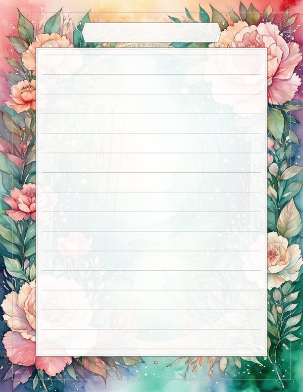 Junk Journal Kit: 100 Printable Pages - Watercolor Carnations - Collage Paper, Commercial Use — image 81