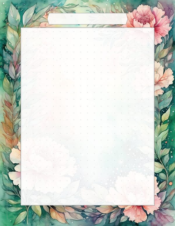 Junk Journal Kit: 100 Printable Pages - Watercolor Carnations - Collage Paper, Commercial Use — image 85