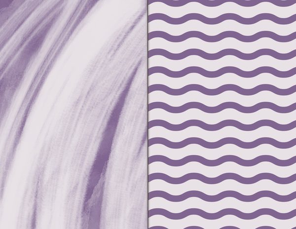 Journal Spreads: 60 Open Book Planner Pages - Watercolor Iris - Commercial Use — image 1