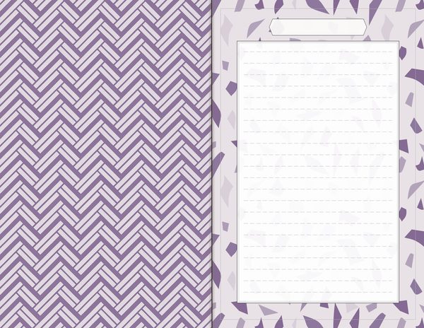 Journal Spreads: 60 Open Book Planner Pages - Watercolor Iris - Commercial Use — image 2