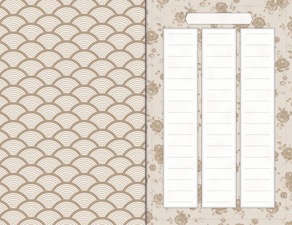 Journal Spreads: 60 Open Book Planner Pages - Watercolor Iris - Commercial Use — image 31