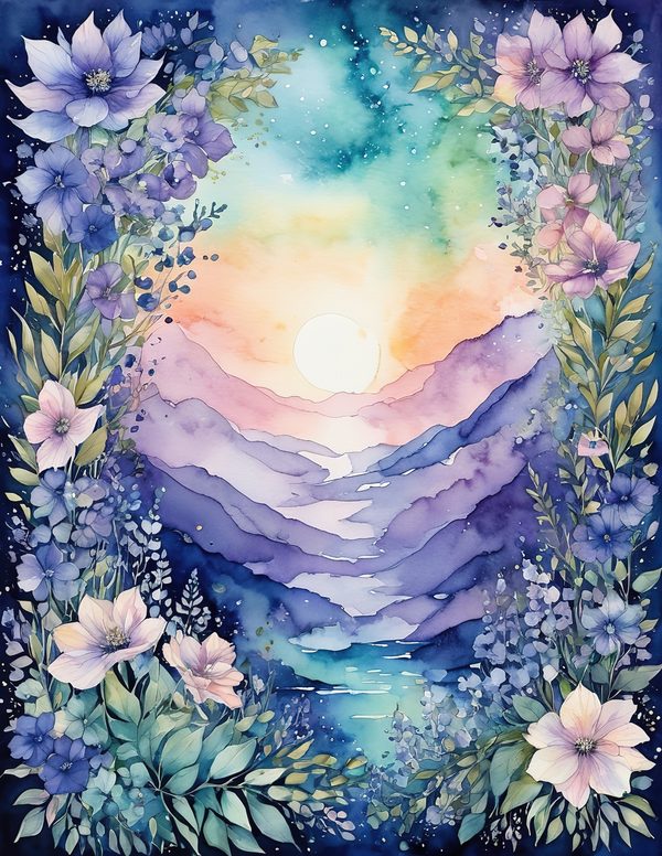 Art Journal and Planner Kit: 102 Printable Pages - Watercolor Delphiniums - Commercial Use — image 18