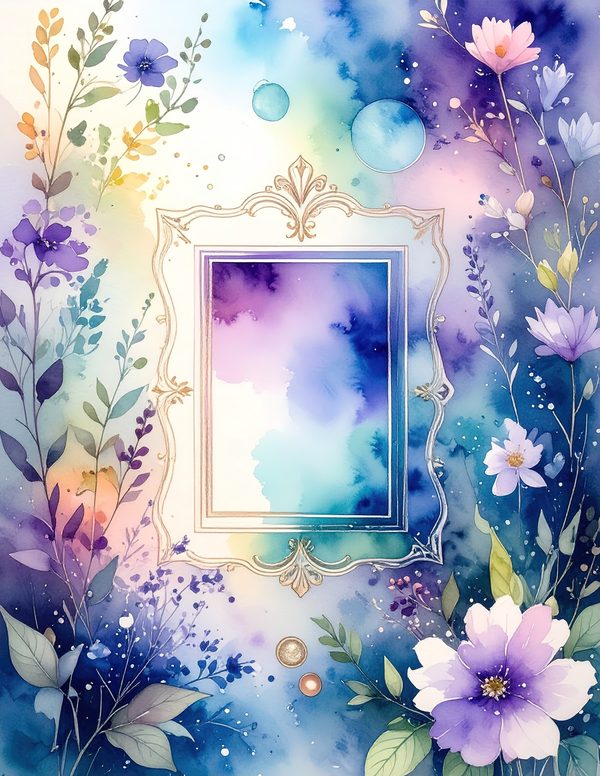 Art Journal and Planner Kit: 102 Printable Pages - Watercolor Delphiniums - Commercial Use — image 44