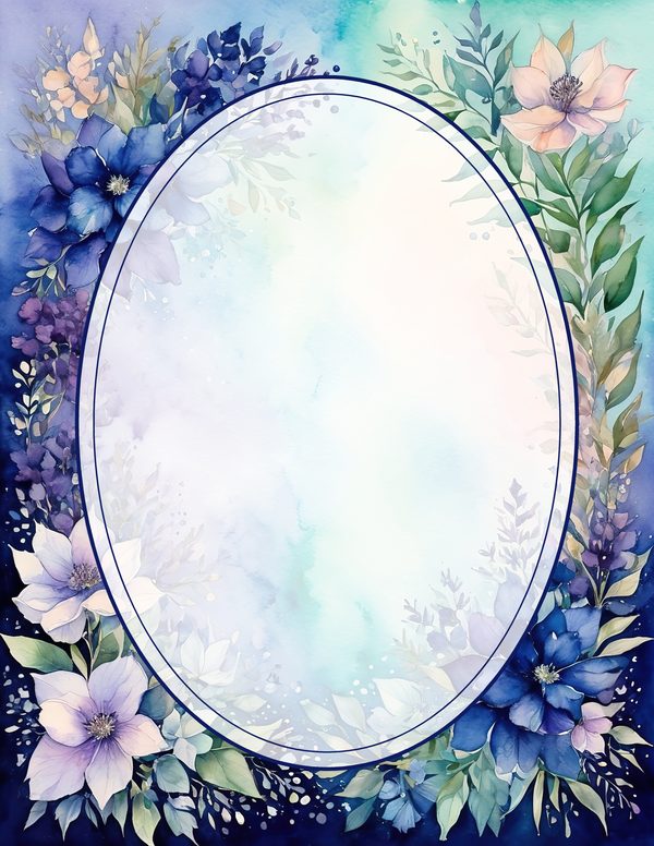 Art Journal and Planner Kit: 102 Printable Pages - Watercolor Delphiniums - Commercial Use — image 59