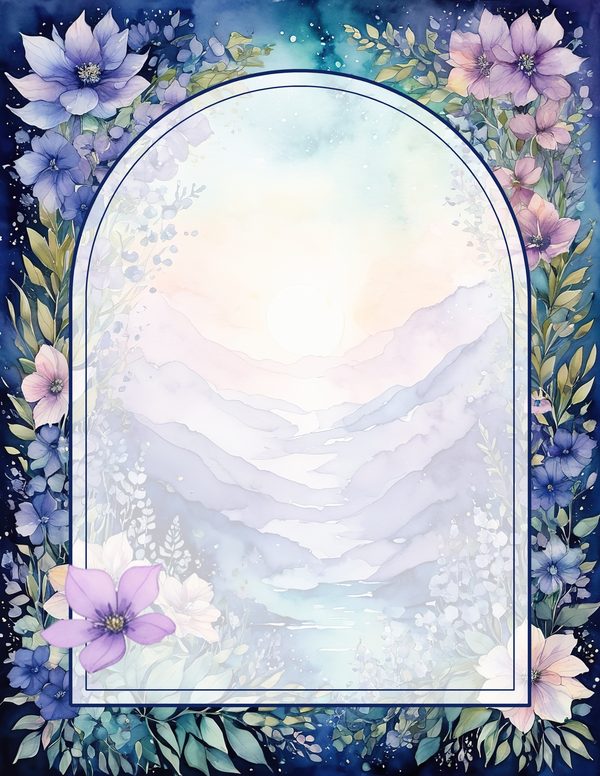 Art Journal and Planner Kit: 102 Printable Pages - Watercolor Delphiniums - Commercial Use — image 63