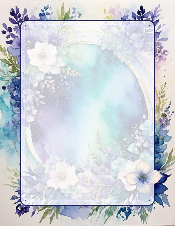 Art Journal and Planner Kit: 102 Printable Pages - Watercolor Delphiniums - Commercial Use — image 65
