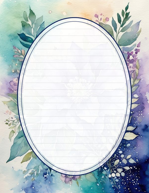 Art Journal and Planner Kit: 102 Printable Pages - Watercolor Delphiniums - Commercial Use — image 69