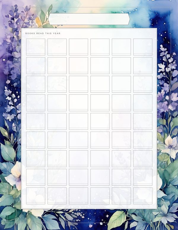Art Journal and Planner Kit: 102 Printable Pages - Watercolor Delphiniums - Commercial Use — image 71