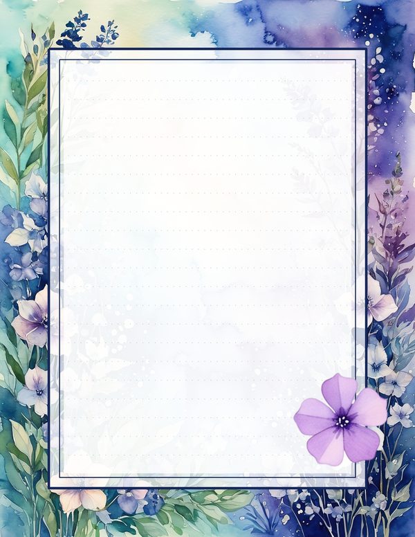 Art Journal and Planner Kit: 102 Printable Pages - Watercolor Delphiniums - Commercial Use — image 72
