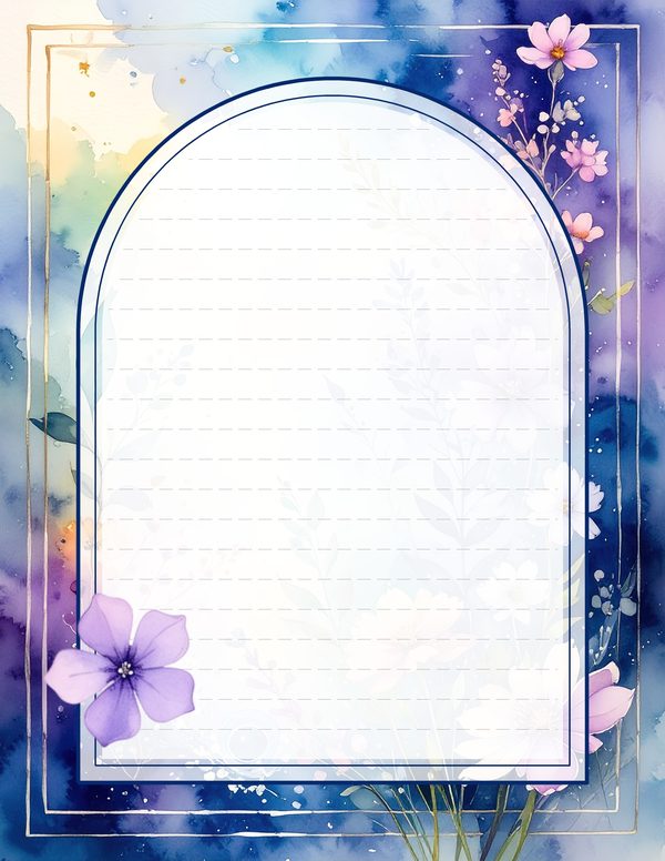 Art Journal and Planner Kit: 102 Printable Pages - Watercolor Delphiniums - Commercial Use — image 76