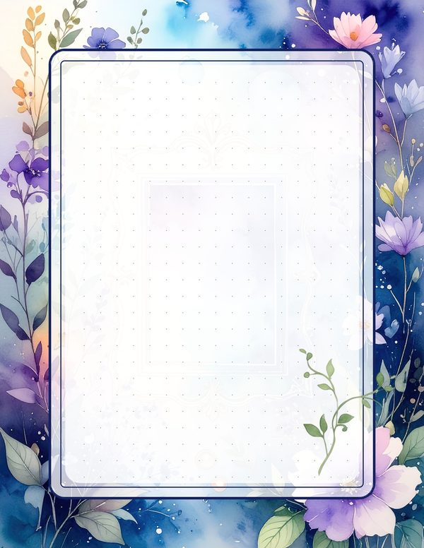 Art Journal and Planner Kit: 102 Printable Pages - Watercolor Delphiniums - Commercial Use — image 79