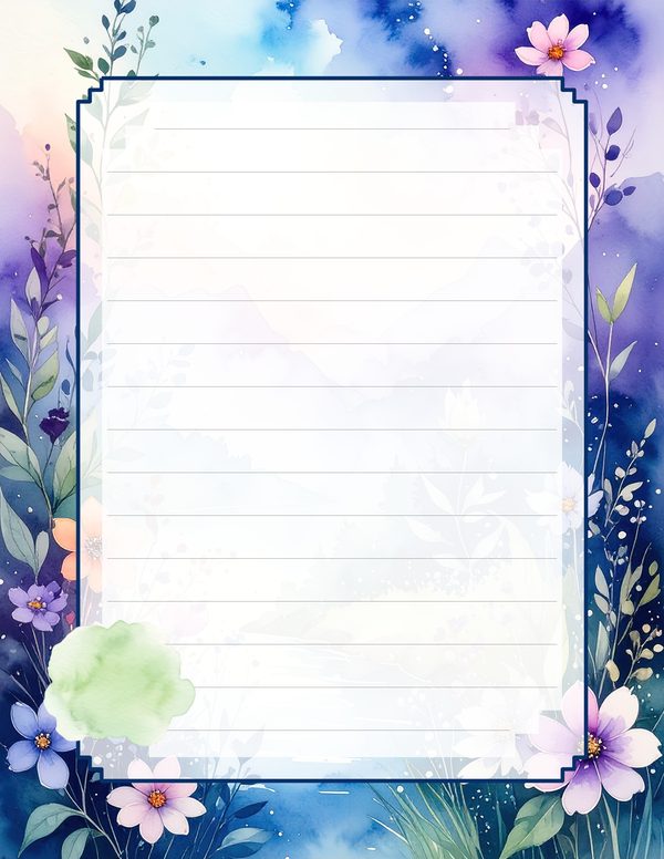 Art Journal and Planner Kit: 102 Printable Pages - Watercolor Delphiniums - Commercial Use — image 82