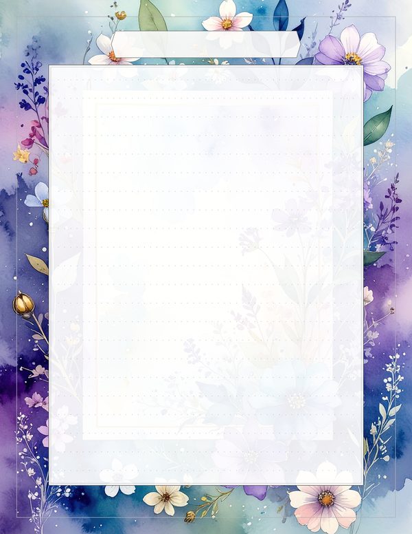 Art Journal and Planner Kit: 102 Printable Pages - Watercolor Delphiniums - Commercial Use — image 83