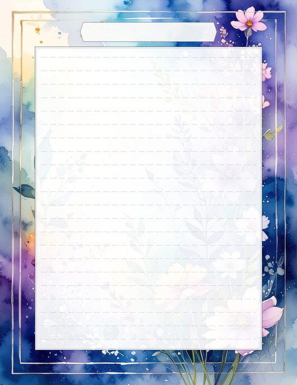 Art Journal and Planner Kit: 102 Printable Pages - Watercolor Delphiniums - Commercial Use — image 92