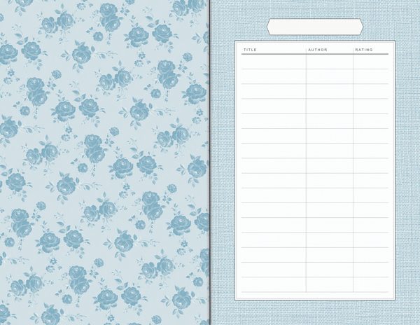 Journal Spreads: 60 Open Book Planner Pages - Watercolor Delphiniums - Commercial Use — image 8