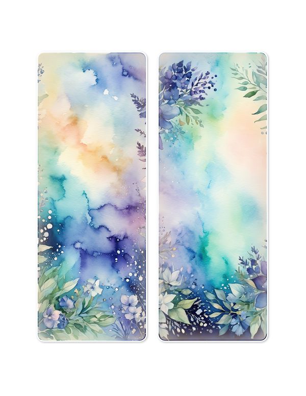 Ephemera Kit: 96 Printable Cards, Tags and Word Strips - Watercolor Delphiniums - Commercial Use — image 14