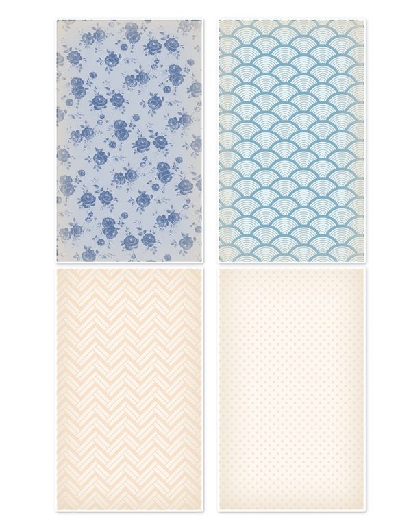 Ephemera Kit: 96 Printable Cards, Tags and Word Strips - Watercolor Delphiniums - Commercial Use — image 34