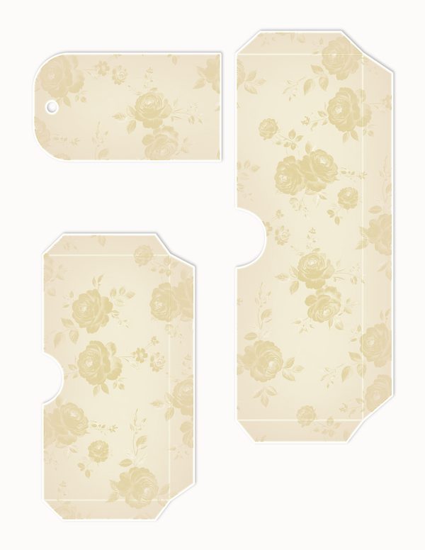 Ephemera Kit: 96 Printable Cards, Tags and Word Strips - Watercolor Delphiniums - Commercial Use — image 88