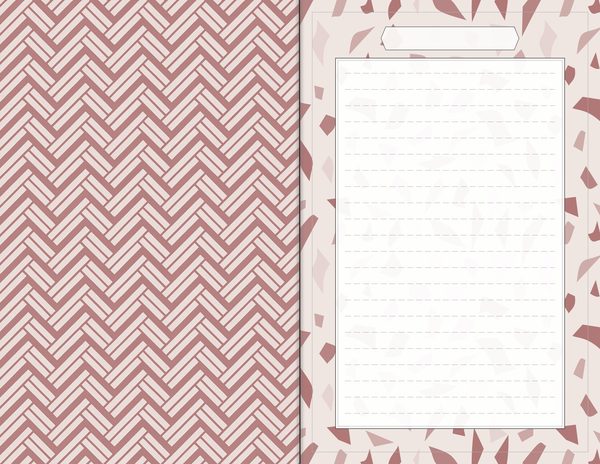 Journal Spreads: 60 Open Book Planner Pages - Watercolor Peonies - Commercial Use — image 2