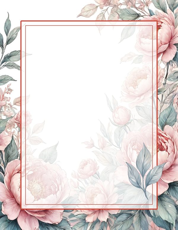 Art Journal and Planner Kit: 103 Printable Pages - Watercolor Peonies - Commercial Use — image 51