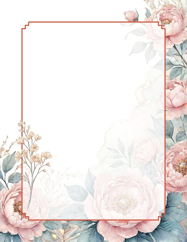 Art Journal and Planner Kit: 103 Printable Pages - Watercolor Peonies - Commercial Use — image 56