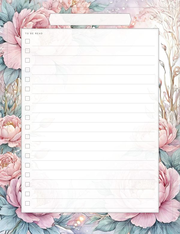 Art Journal and Planner Kit: 103 Printable Pages - Watercolor Peonies - Commercial Use — image 61