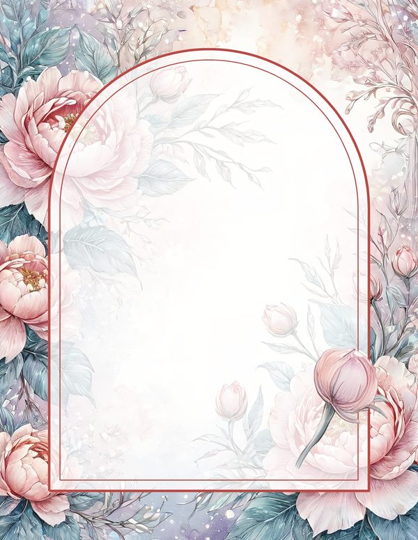 Art Journal and Planner Kit: 103 Printable Pages - Watercolor Peonies - Commercial Use — image 67