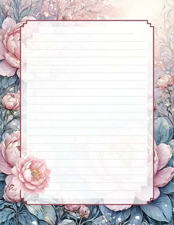 Art Journal and Planner Kit: 103 Printable Pages - Watercolor Peonies - Commercial Use — image 70