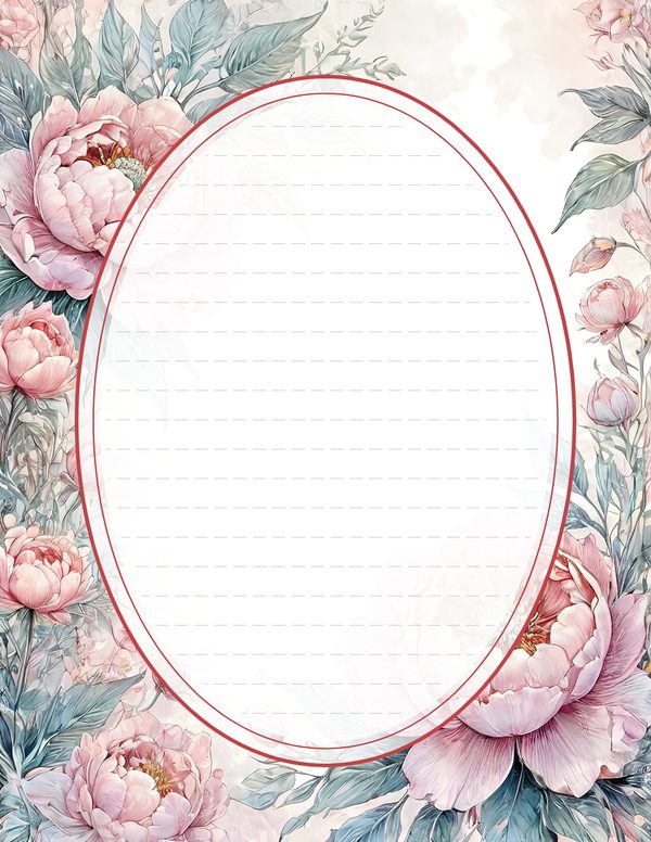 Art Journal and Planner Kit: 103 Printable Pages - Watercolor Peonies - Commercial Use — image 76