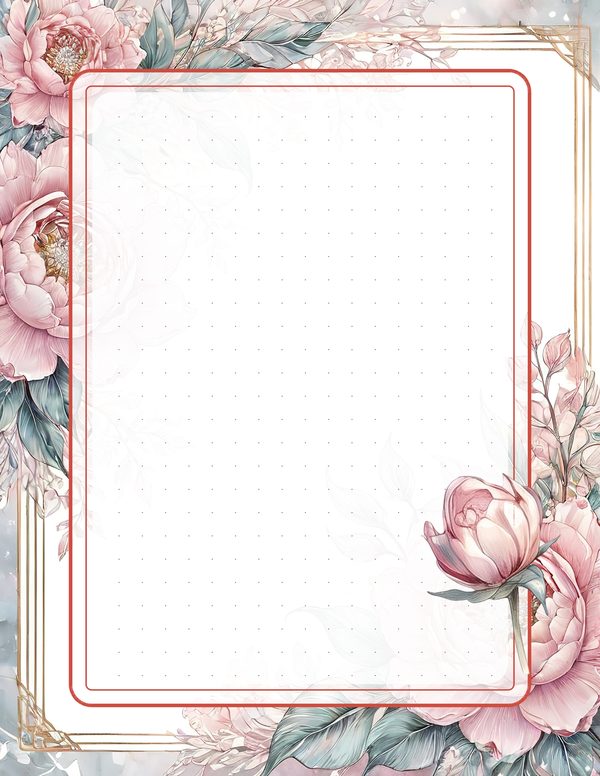 Art Journal and Planner Kit: 103 Printable Pages - Watercolor Peonies - Commercial Use — image 79