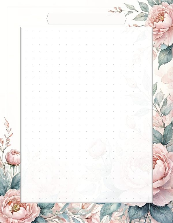 Art Journal and Planner Kit: 103 Printable Pages - Watercolor Peonies - Commercial Use — image 89